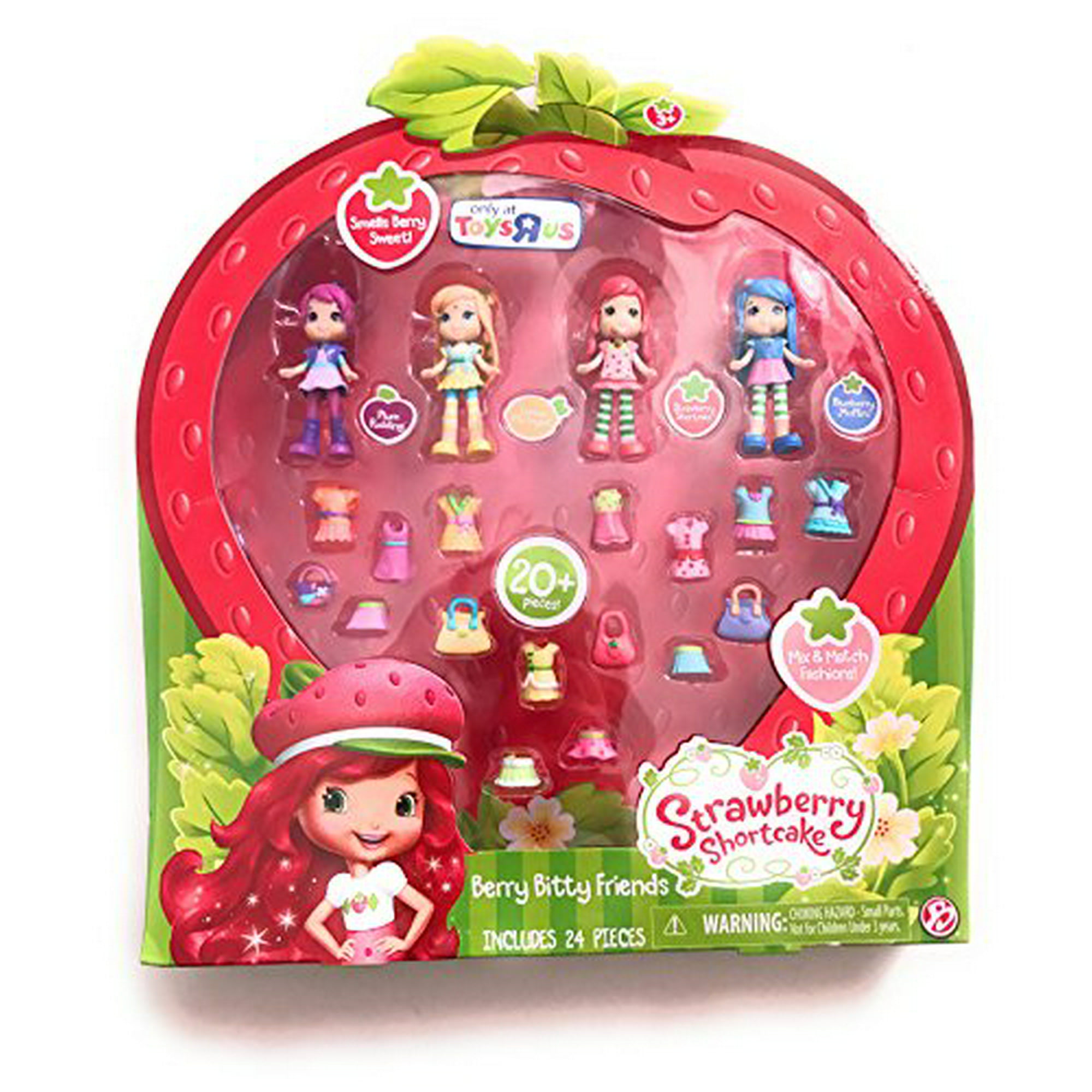 Strawberry Shortcake Plush TOY 3 Pack 7 INCHES BLUEBERRY MUFFIN PLUM PUDDING